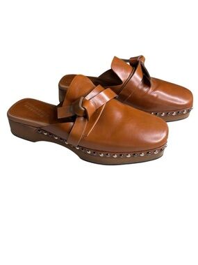 DOROTHEE SCHUMACHER Leather Mule Clogs. Size EU 40